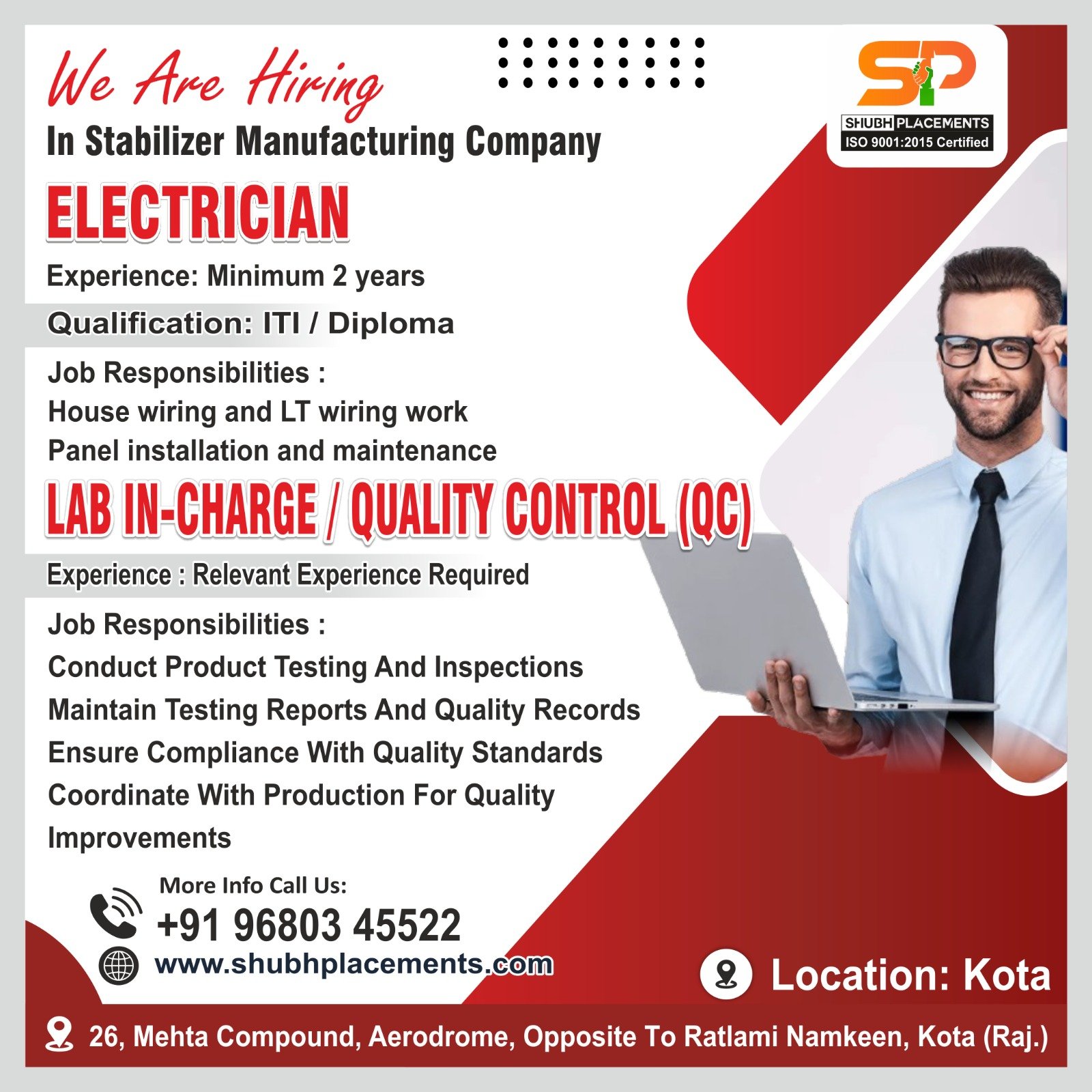 Electrician -Wiring & Electrical Maintenance